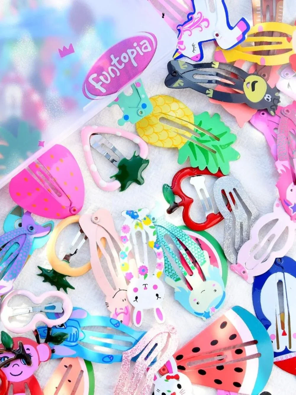 Girls Hair Clips Barrettes, 80 Pcs Metal Snap Hair Clips for Kids